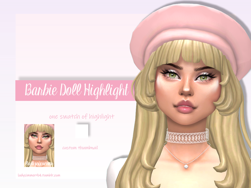 The Sims Resource - Barbie Doll Highlight