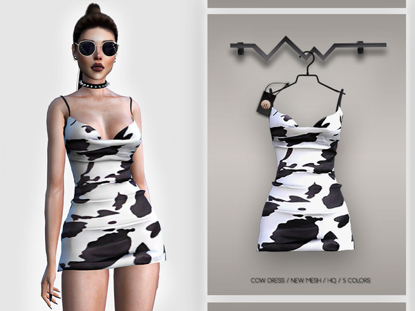 The Sims Resource - Cow Dress BD399