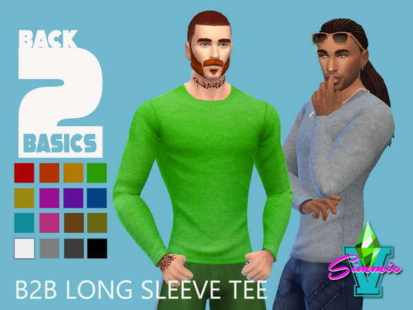 The Sims Resource - SimmieV B2B Long Sleeve Tee