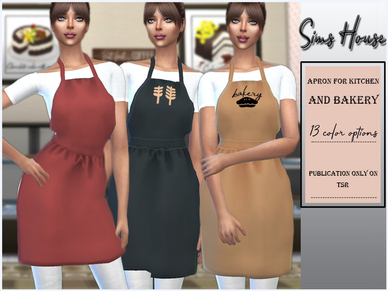 The Sims Resource - Apron for Kitchen and Bakery