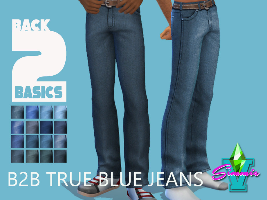 The Sims Resource - SimmieV B2B True Blue Jeans