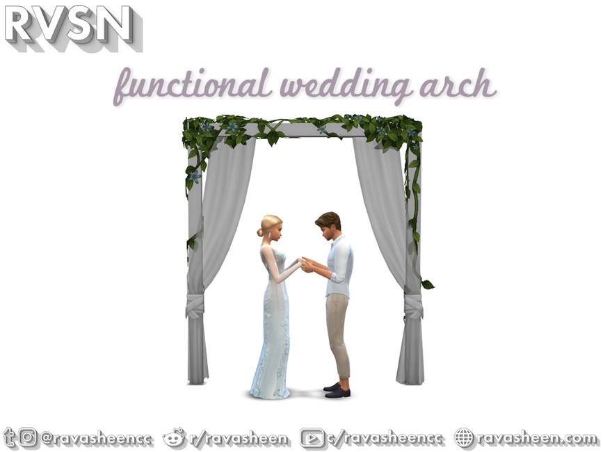 The Sims Resource Deluxe Wedding Arch 7356