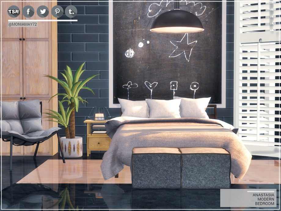 The Sims Resource - Anastasia Modern Bedroom