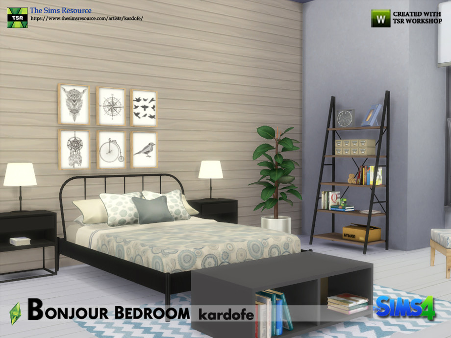 The Sims Resource - kardofe_Bonjour Bedroom