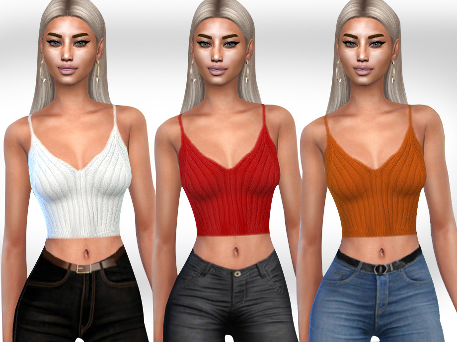 The Sims Resource - Female Casual Wool Tops
