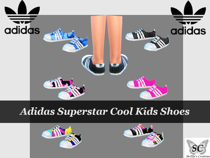 The Sims Resource - Adidas Superstar Cool Kids Shoes