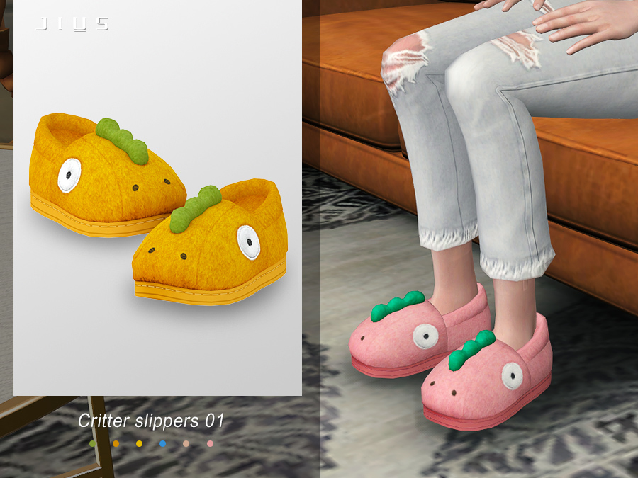 The Sims Resource - Jius-Critter slippers 01