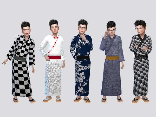 The Sims Resource - Festival Yukata Boys