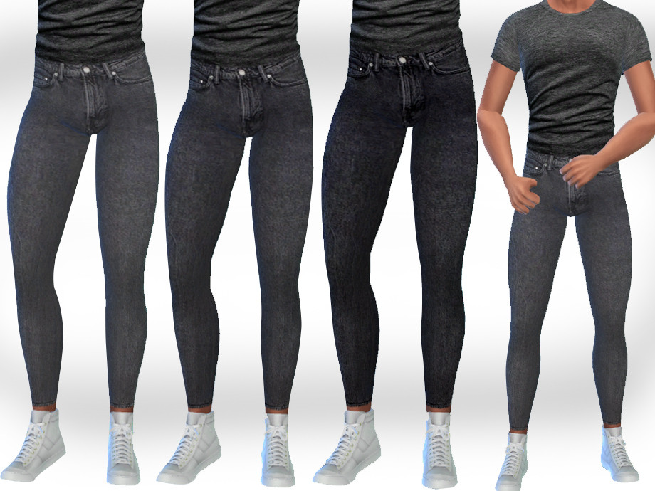 The Sims Resource - Male Sims Grey Jeans
