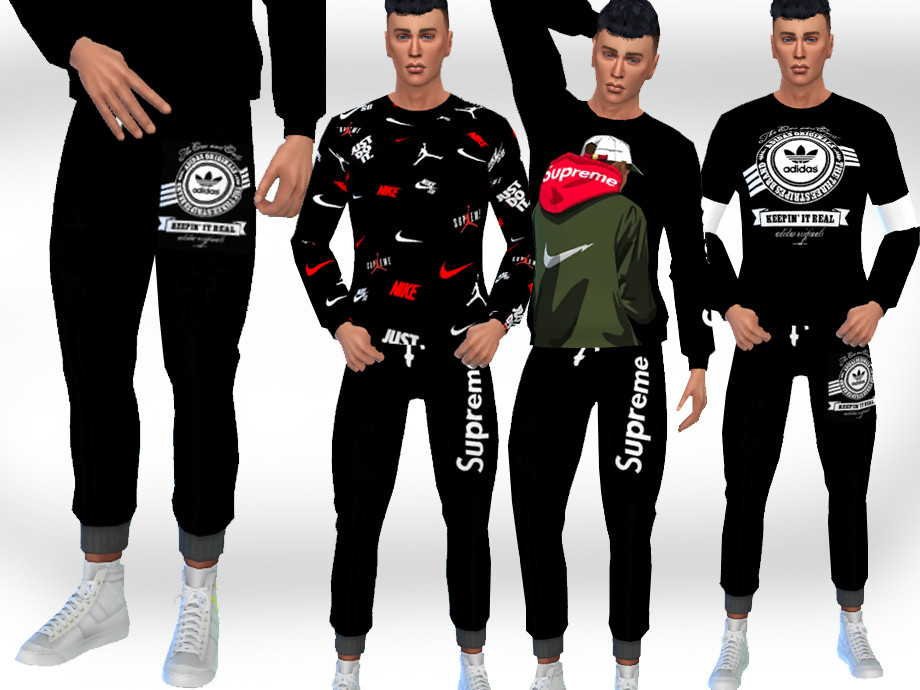 The Sims Resource - Male Sims Jogging Bottoms