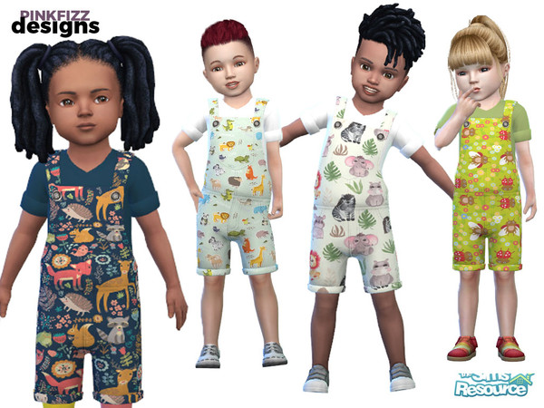 The Sims Resource - Toddler Overalls