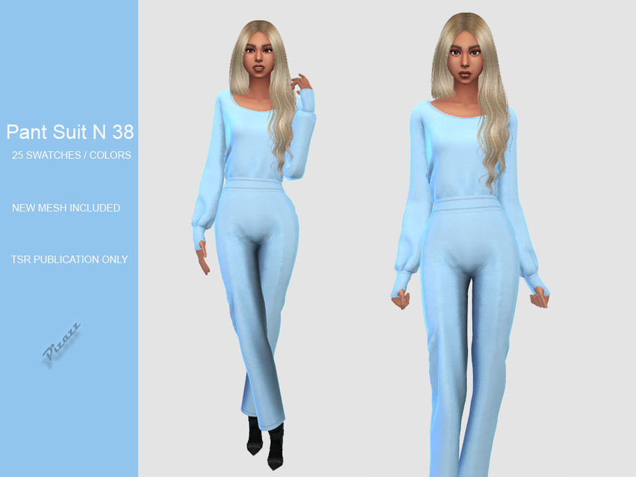 The Sims Resource - PANT SUIT N 38