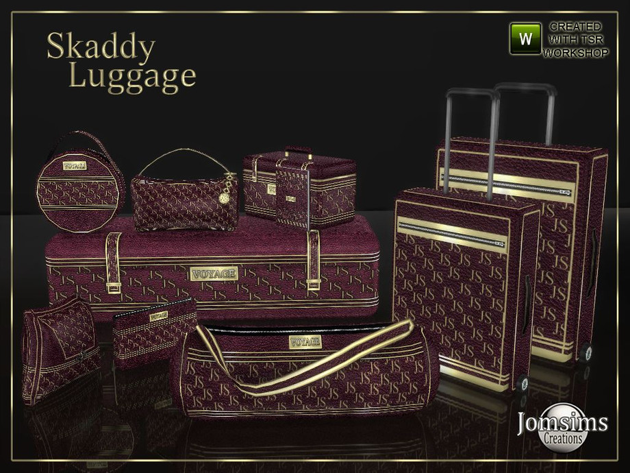 The Sims Resource - Skaddy luggage