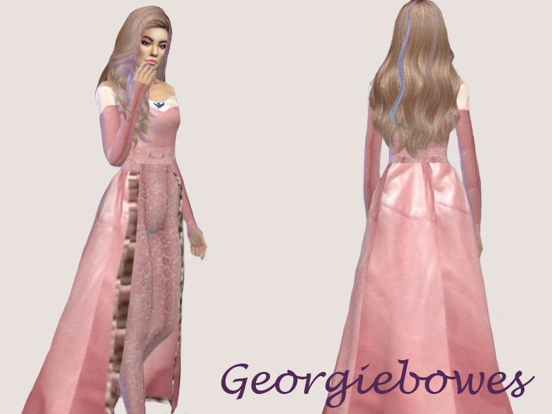 The Sims Resource - Audrey - Descendants 3 - Leather pink dress