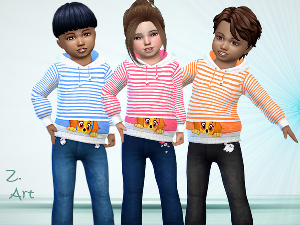 The Sims Resource - Toddler Band Tees