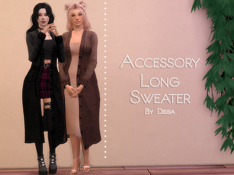 The Sims Resource - Accessory Long Sweater