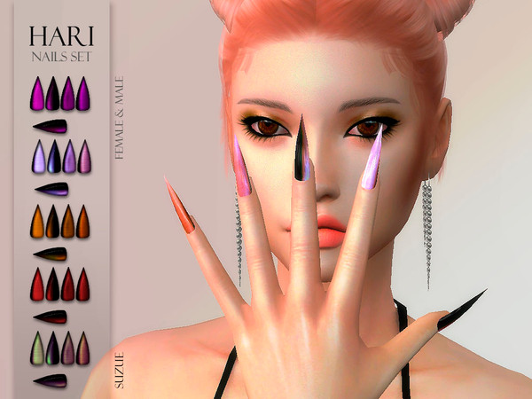 The Sims Resource - Hari Nails Set