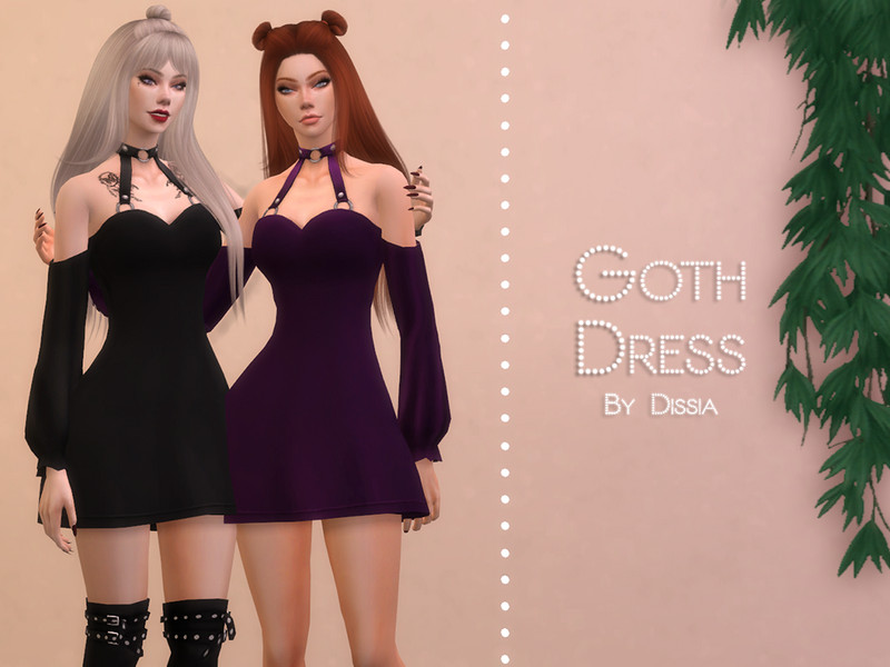 The Sims Resource - Goth Dress