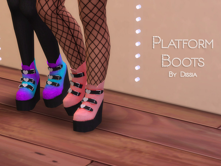 The Sims Resource - Platform Boots