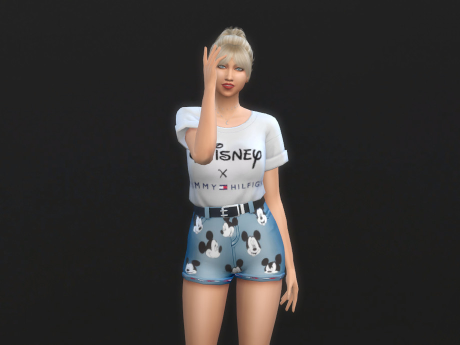 The Sims Resource - Disney X Tommy Hilfiger trousers for women