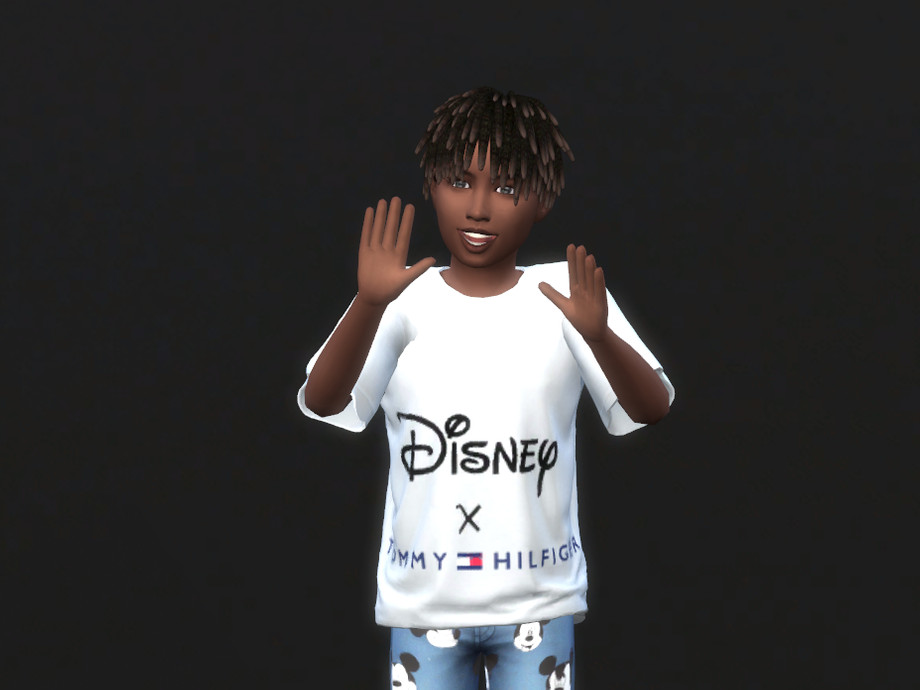 The Sims Resource - Disney X Tommy Hilfiger t-shirt for children