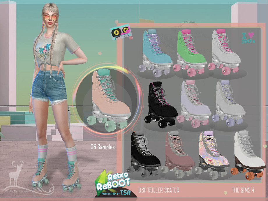 The Sims Resource - Retro Re BOOT DSF ROLLER SKATE