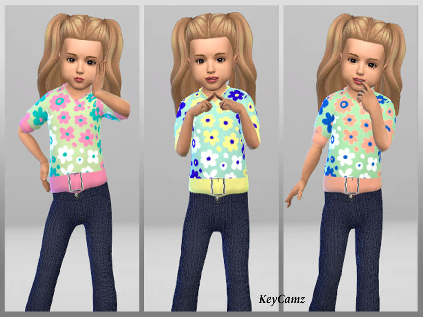 The Sims Resource Keycamz Toddler Girls Top 0302