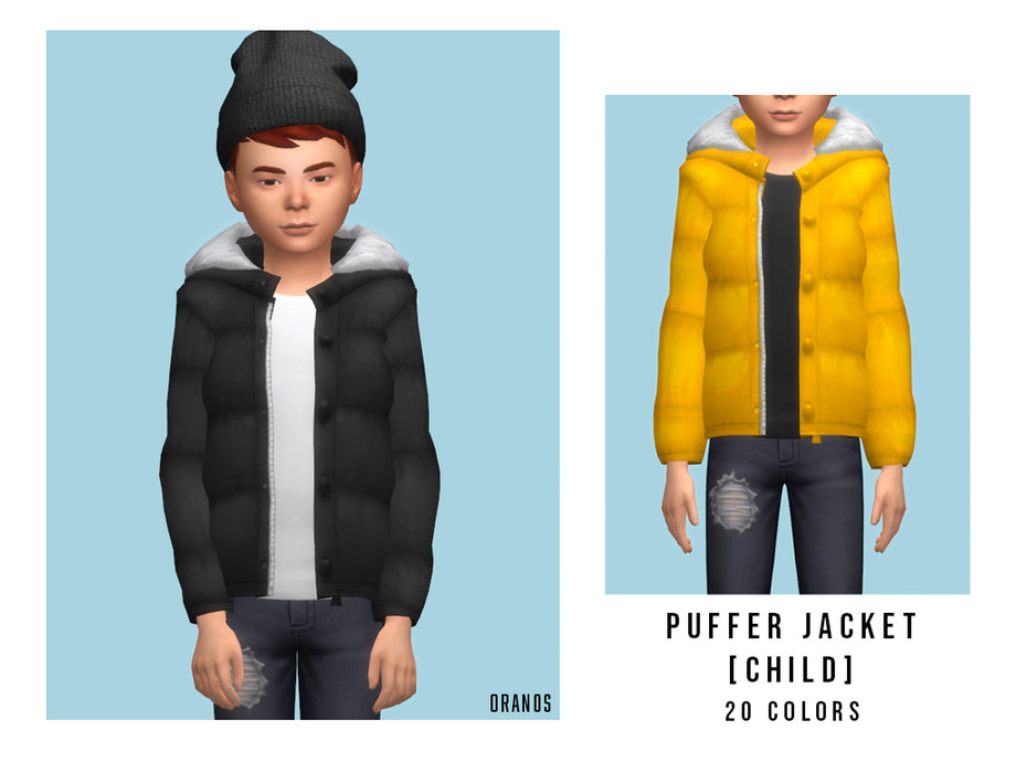 The Sims Resource - Puffer Jacket [Child]