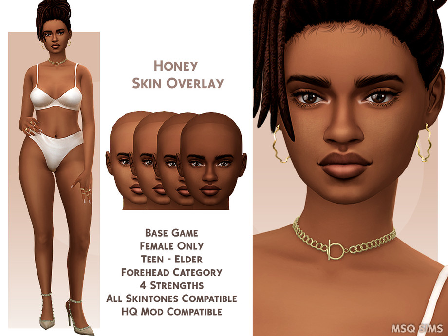 The Sims Resource - Honey Skin Overlay