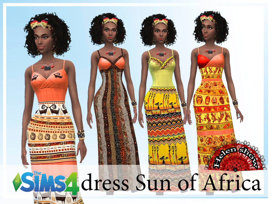 The Sims Resource - dress Sun of Africa