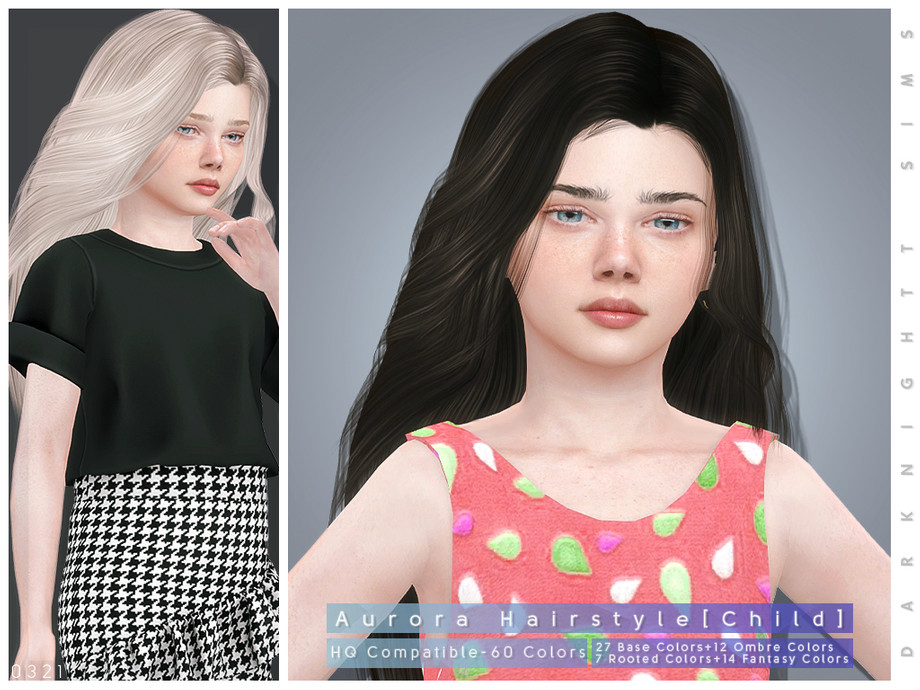The Sims Resource - Aurora Hairstyle [Child]