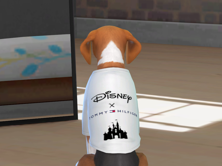 The Sims Resource - Disney X Tommy Hilfiger t-shirt for little dogs