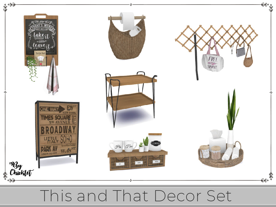 The Sims Resource - This and That Decor Set