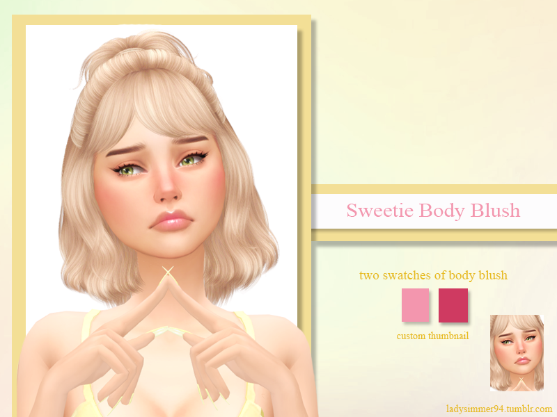The Sims Resource - Sweetie Body Blush