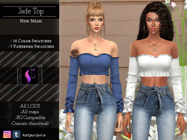 The Sims Resource - Jade Top