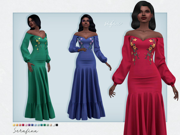 The Sims Resource - Serafina Dress