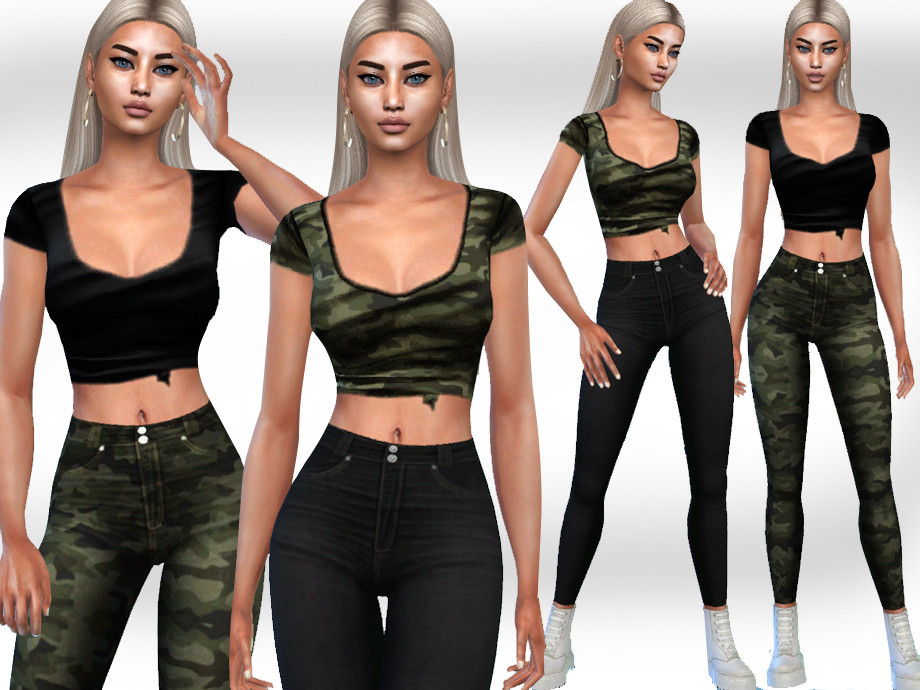 The Sims Resource - Front Tied Tops