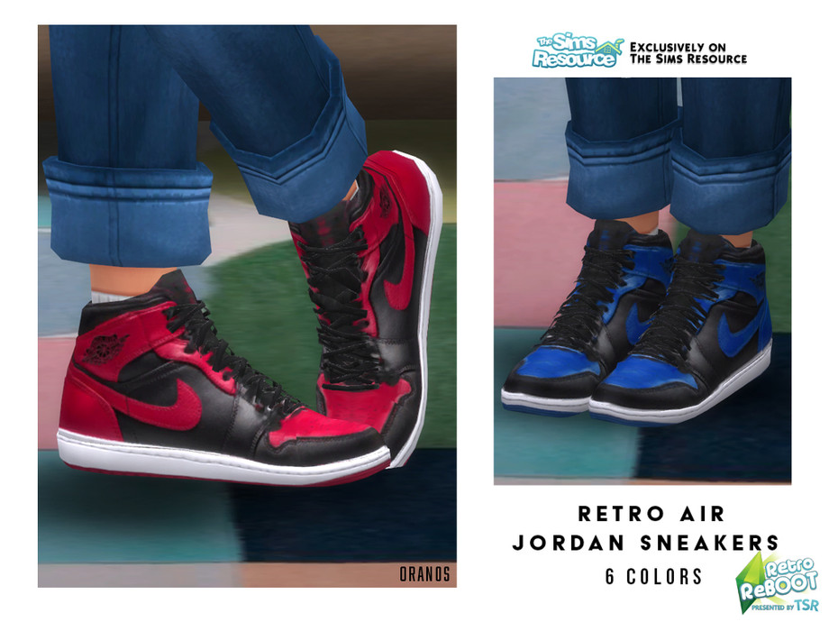impresión periódico observación The Sims Resource - Retro ReBOOT - Retro Air Jordan Sneakers