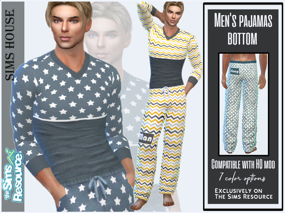 The Sims Resource - Men's pajamas bottom
