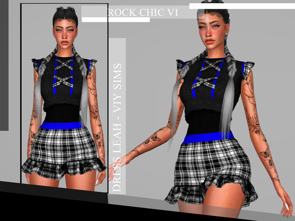 The Sims Resource - Rock Chic VI - Dress LEAH