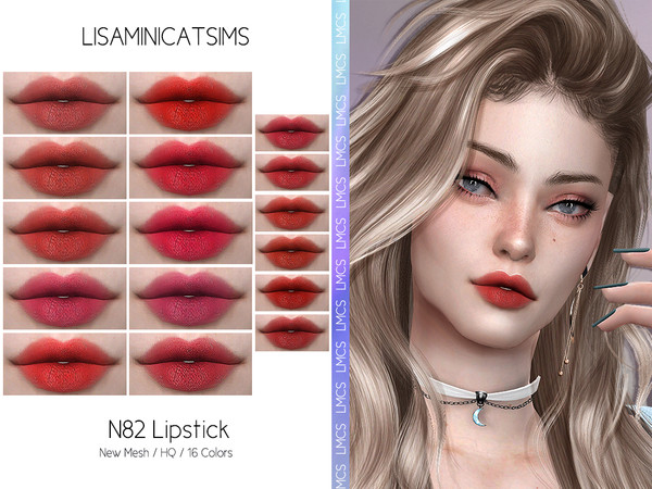 The Sims Resource - LMCS N82 Lipstick (HQ)