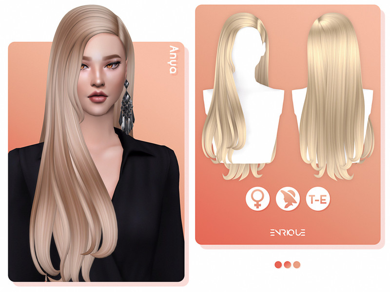 The Sims Resource - Anya Hairstyle
