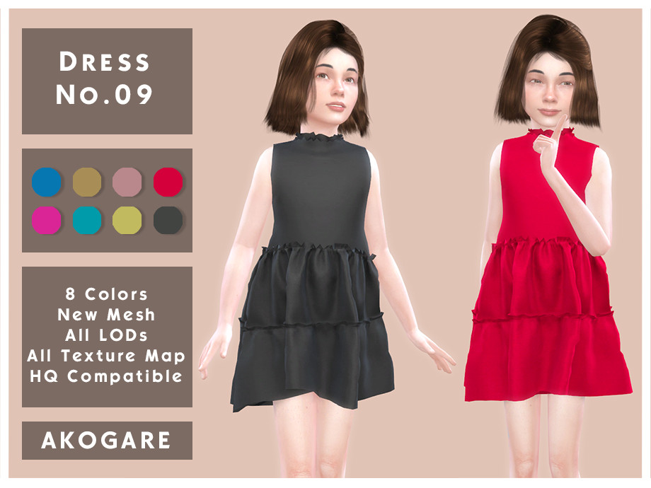 The Sims Resource - Akogare Dress No.09