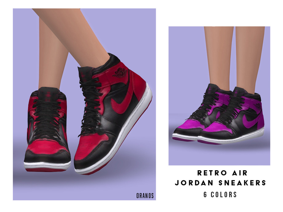 The Sims Resource - Retro Air Jordan Sneakers (Female)