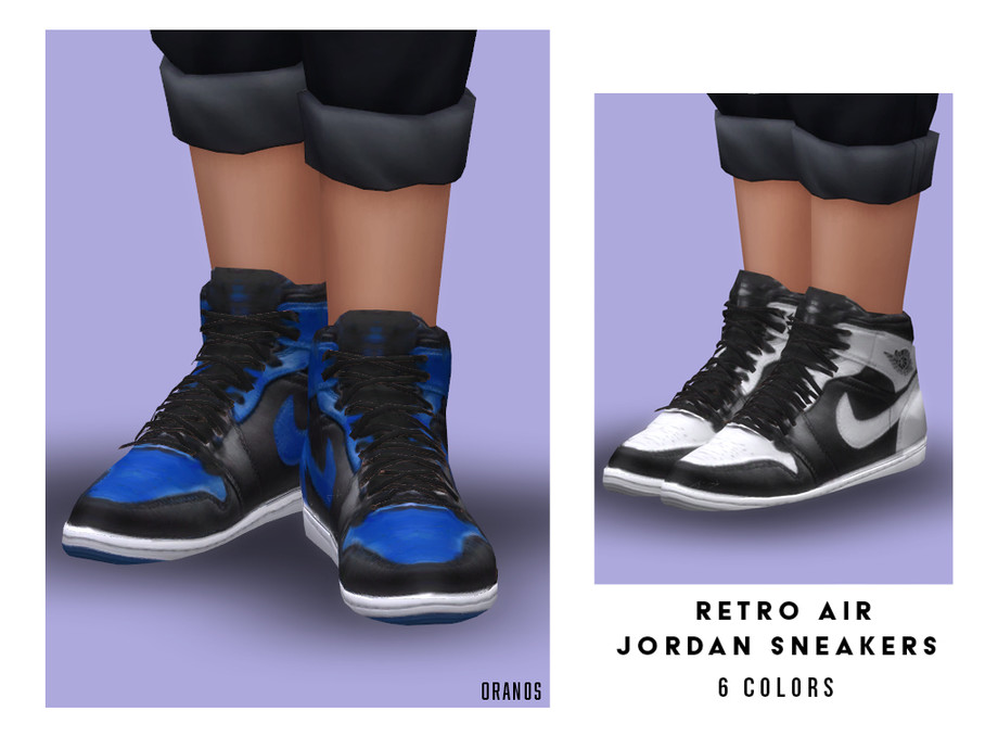 The Sims Resource - Retro Air Jordan Sneakers (Child)
