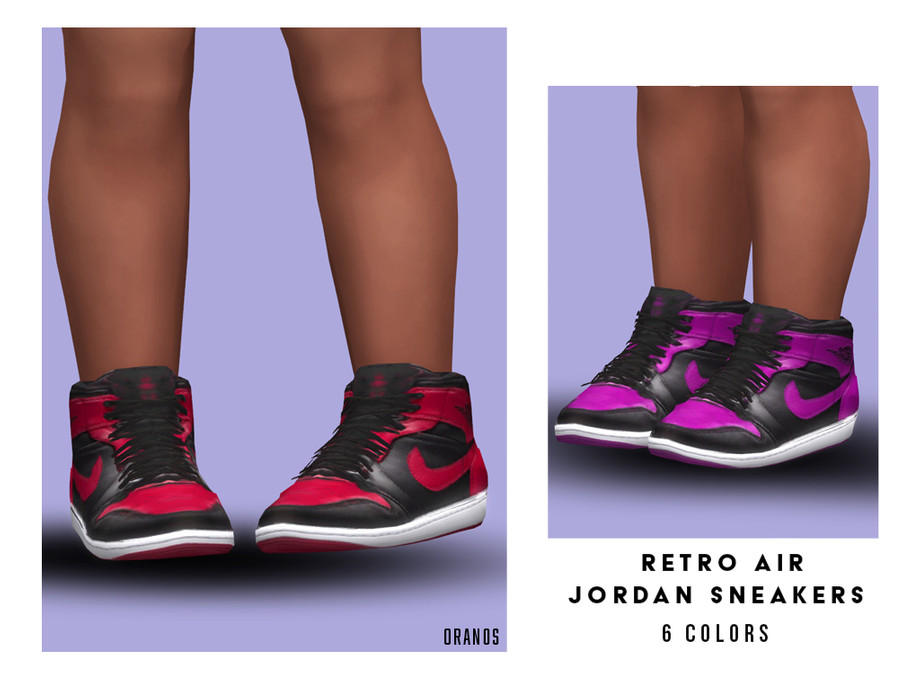The Sims Resource - Retro Air Jordan Sneakers (Toddler)