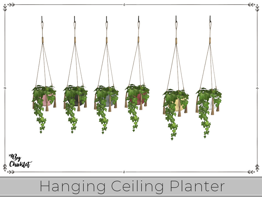 The Sims Resource - Plant Lover Ceiling Plant with Tassels