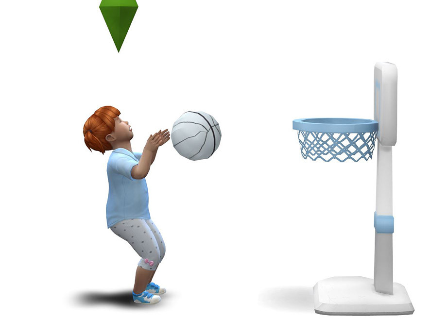 The Sims Resource - [Patreon] Functional Toddler Basketball Hoop