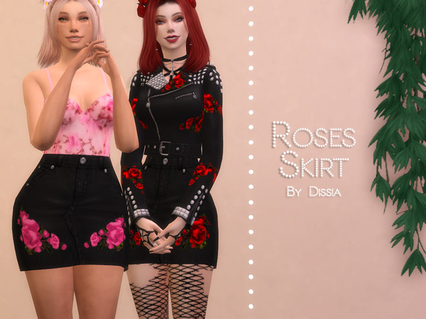 The Sims Resource - Roses Skirt