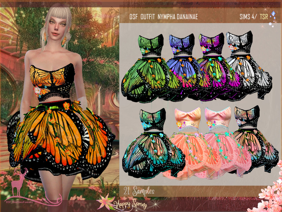 The Sims Resource - DSF OUTFIT NYMPHA DANAINAE